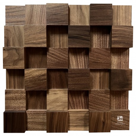 Panel akustyczny 30x30cm Orzech Amerykański dyfuzor 3d drewniany
