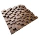 Panel Akustyczny drewnian 60x60x3,5cm ORZECH AMERYKAŃSKI dyfuzor