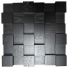 Akustikplatte 30x30cm Eiche *507 SCHWARZ Diffusor - Wandplatte Holzmosaik Naturholzplatten