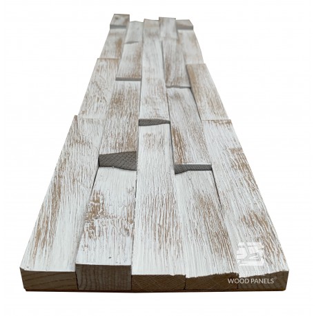 Dąb SCANDI cegiełki drobne ciosane *007 - panel ścienny drewniany mozaika Natural Wood Panels