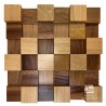 Akustikplatte 30x30cm EXOTIC *509 MIX - Holzwandpaneel DIFFUZOR Naturholzplatten Mosaik